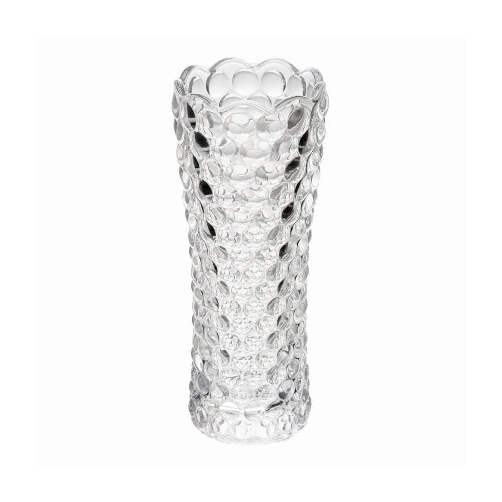 Vaso De Vidro Bubble Lyor 18 Cm - Transparente