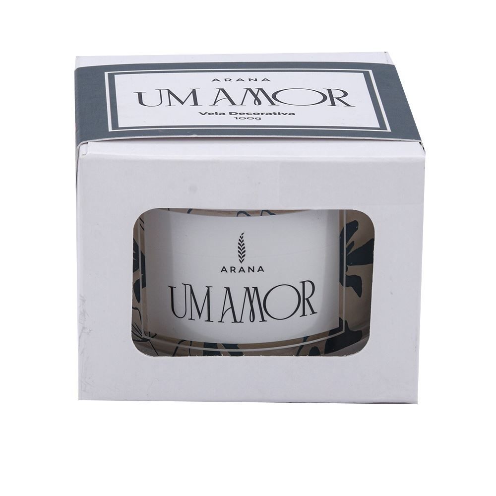 Vela Aromática Um Amor 100G Arana - Branco Floral