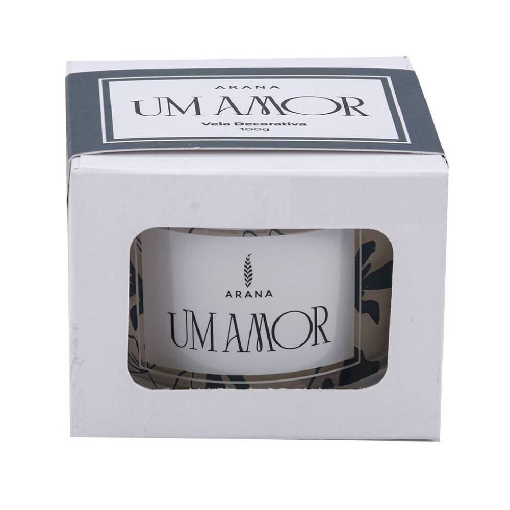Vela Aromática Um Amor 100G Arana - Branco Floral