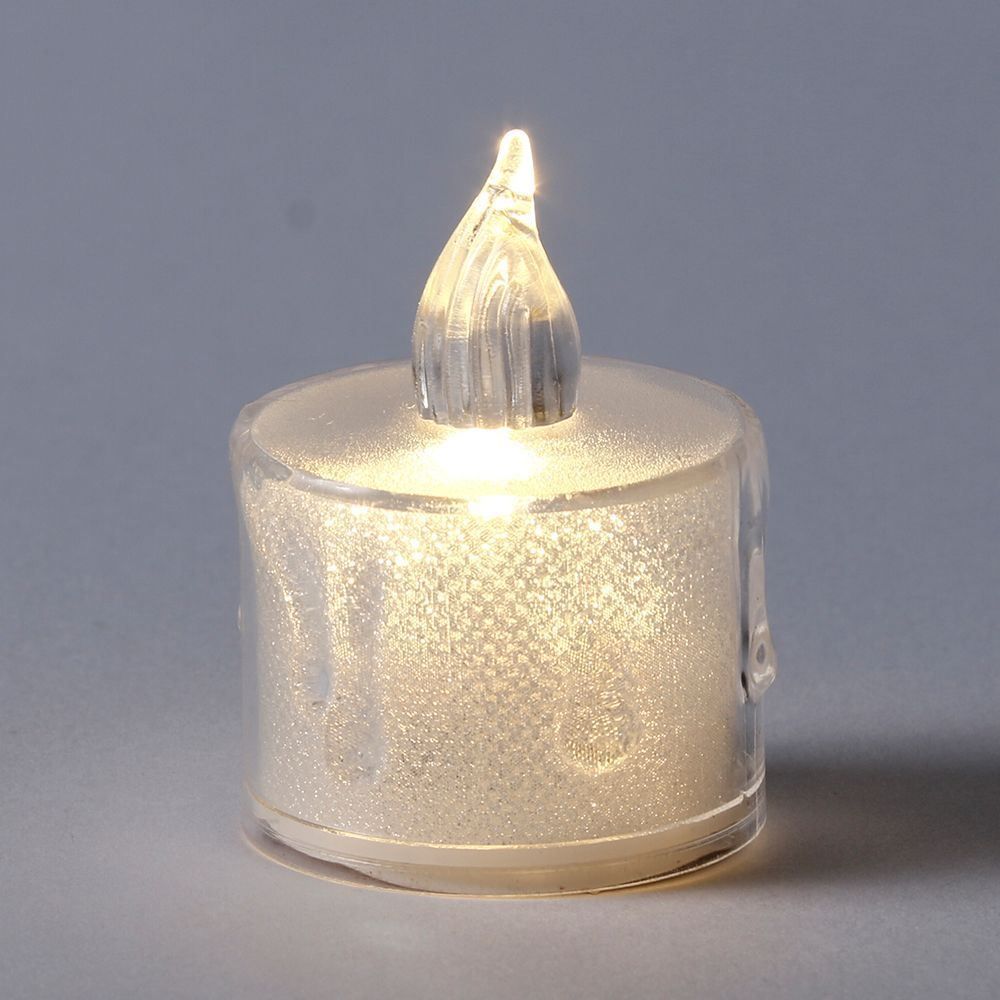 Vela Eletrônica Brilhante Tuut 5Cm - Transparente