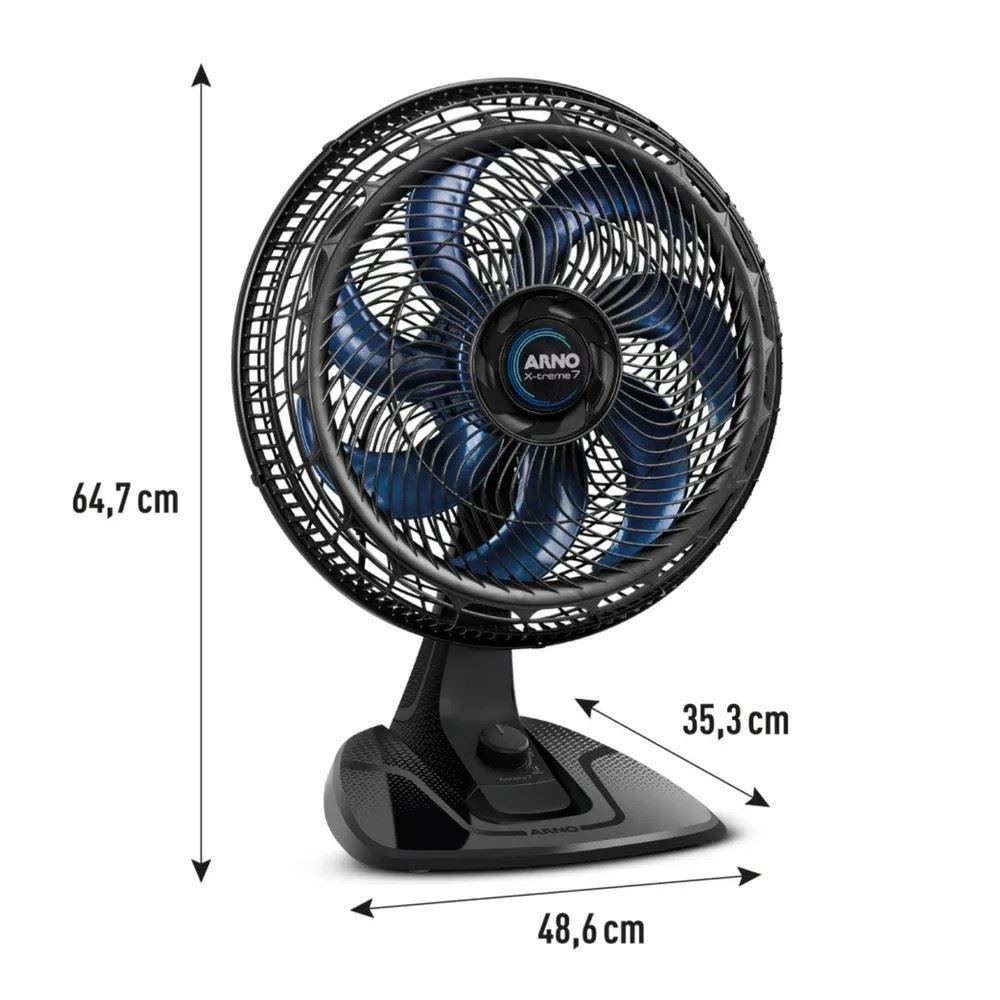 Ventilador Arno De Mesa X-treme 7 150W VE70