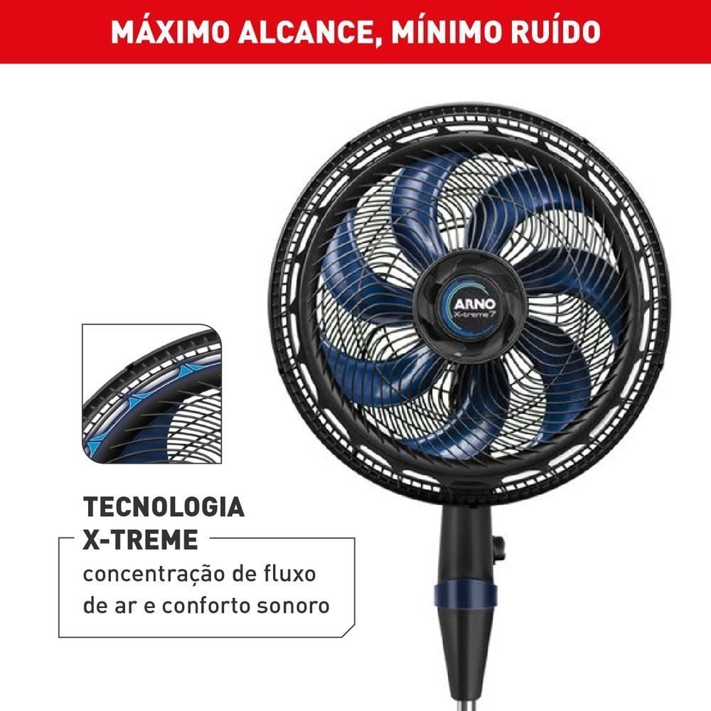 Ventilador Arno X-treme 7 de Coluna 40cm VE7C