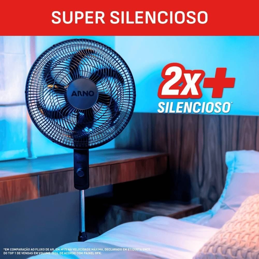 Ventilador De Coluna Arno Essential 6 PÁS 140W VE2C