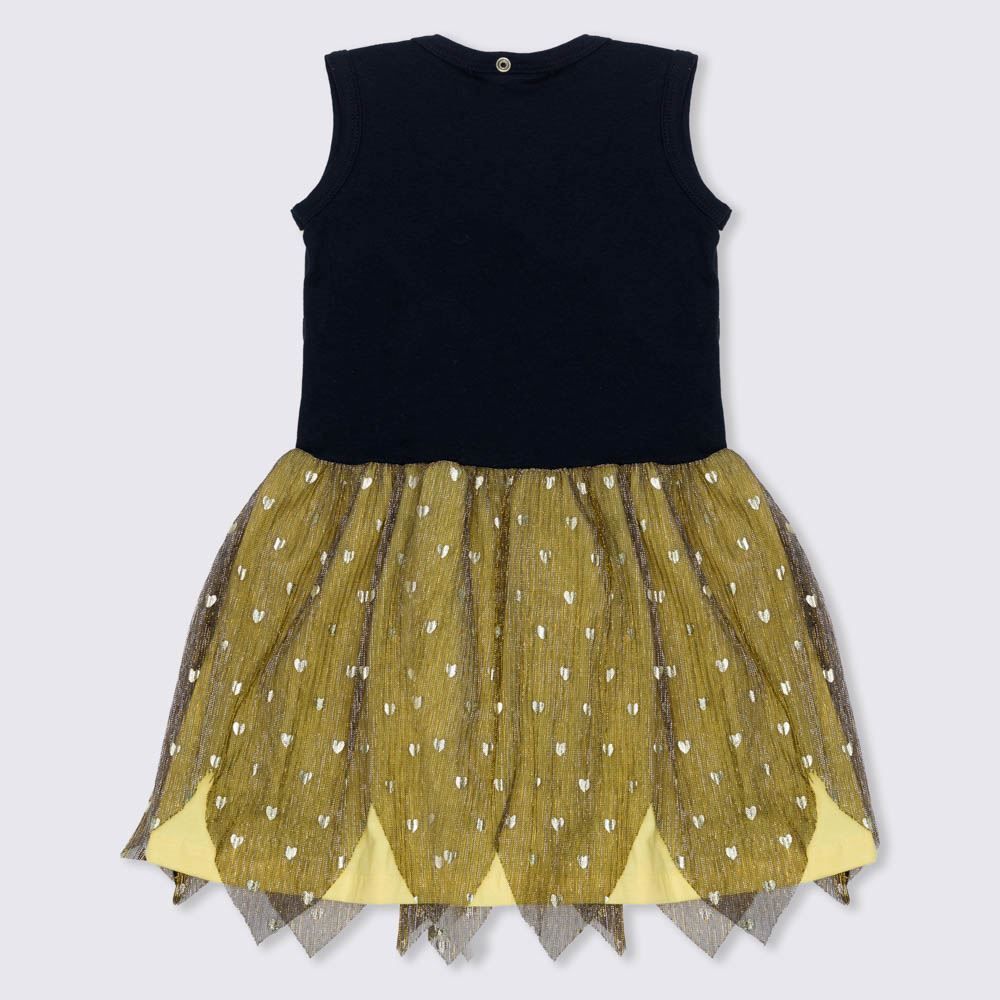 Vestido 1 a 3 anos Cotton Abelhinha com Tiara Yoyo Kids