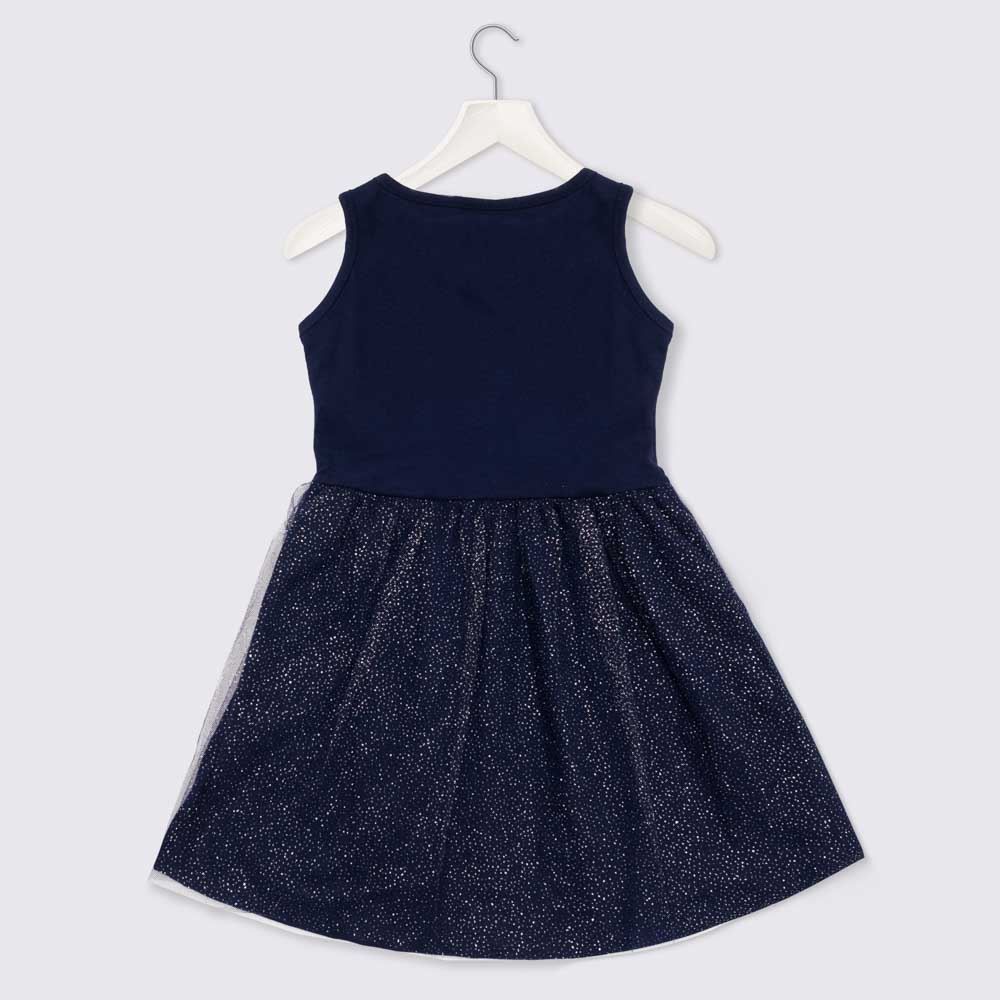 Vestido 1 a 3 anos M/Malha Tule Barbie com Glitter Mattel