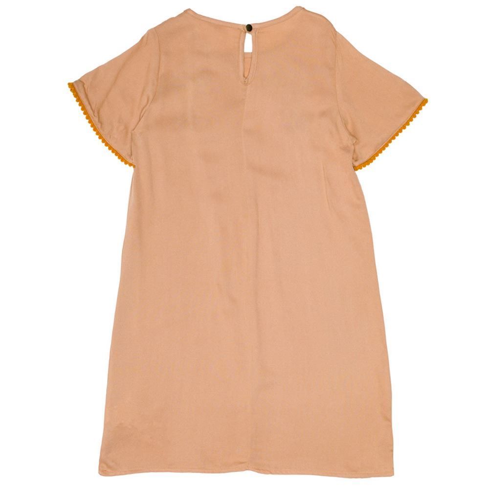 Vestido 1 a 3 anos Viscose Pássaros Bordados Yoyo Kids