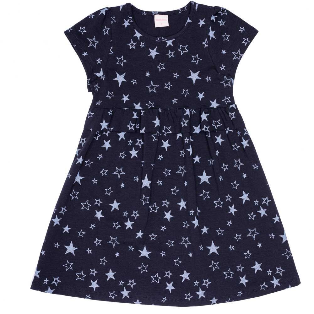 Vestido 4 a 10 anos Cotton Estrelas Rotativas Marmelada