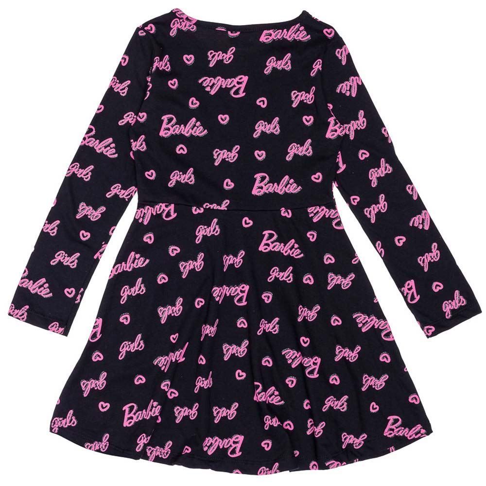 Vestido 4 a 10 anos M/Malha Barbie Lantejoulas Mattel