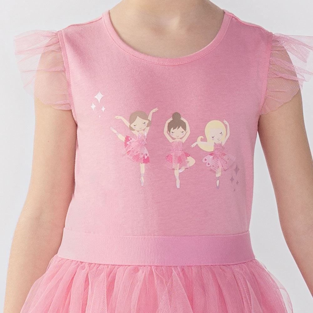Vestido Bailarina Infantil 4 a 10 Anos Marmelada