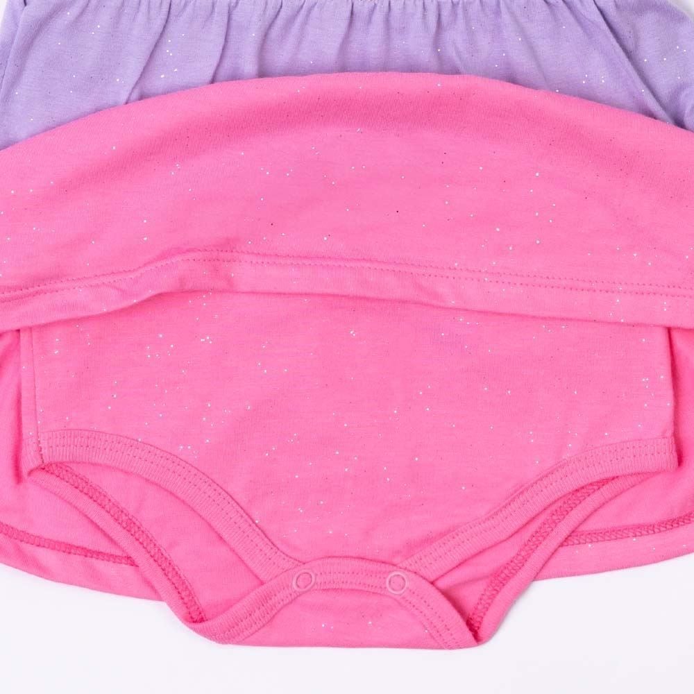 Vestido Bebê Menina De Algodão Com Body Yoyo Baby