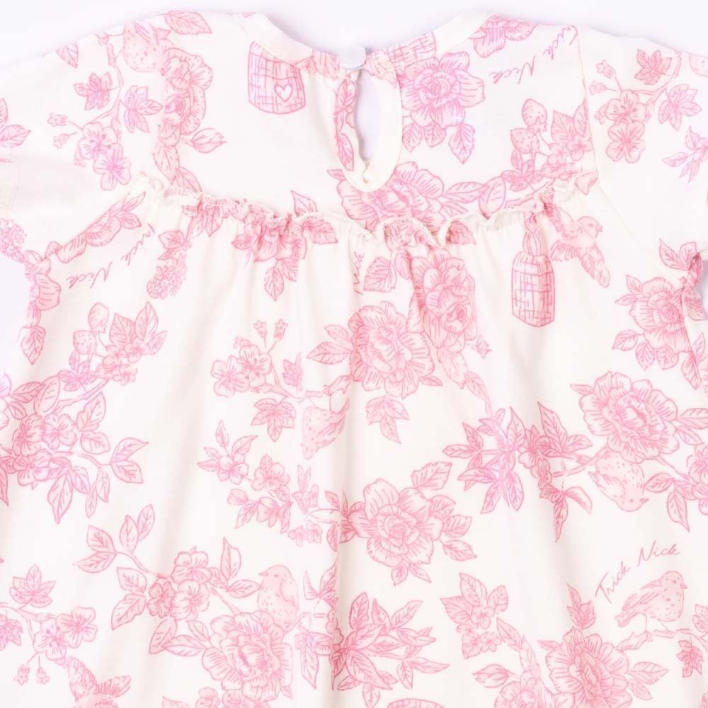 Vestido Bebê Menina De Algodão Flores Trick Nick