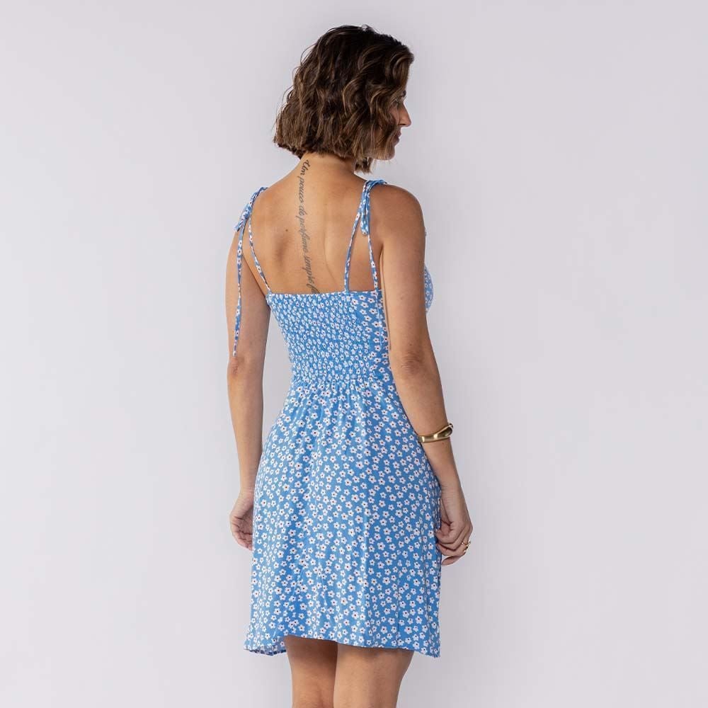 Vestido Feminino Curto Com Amarração Boby Blues