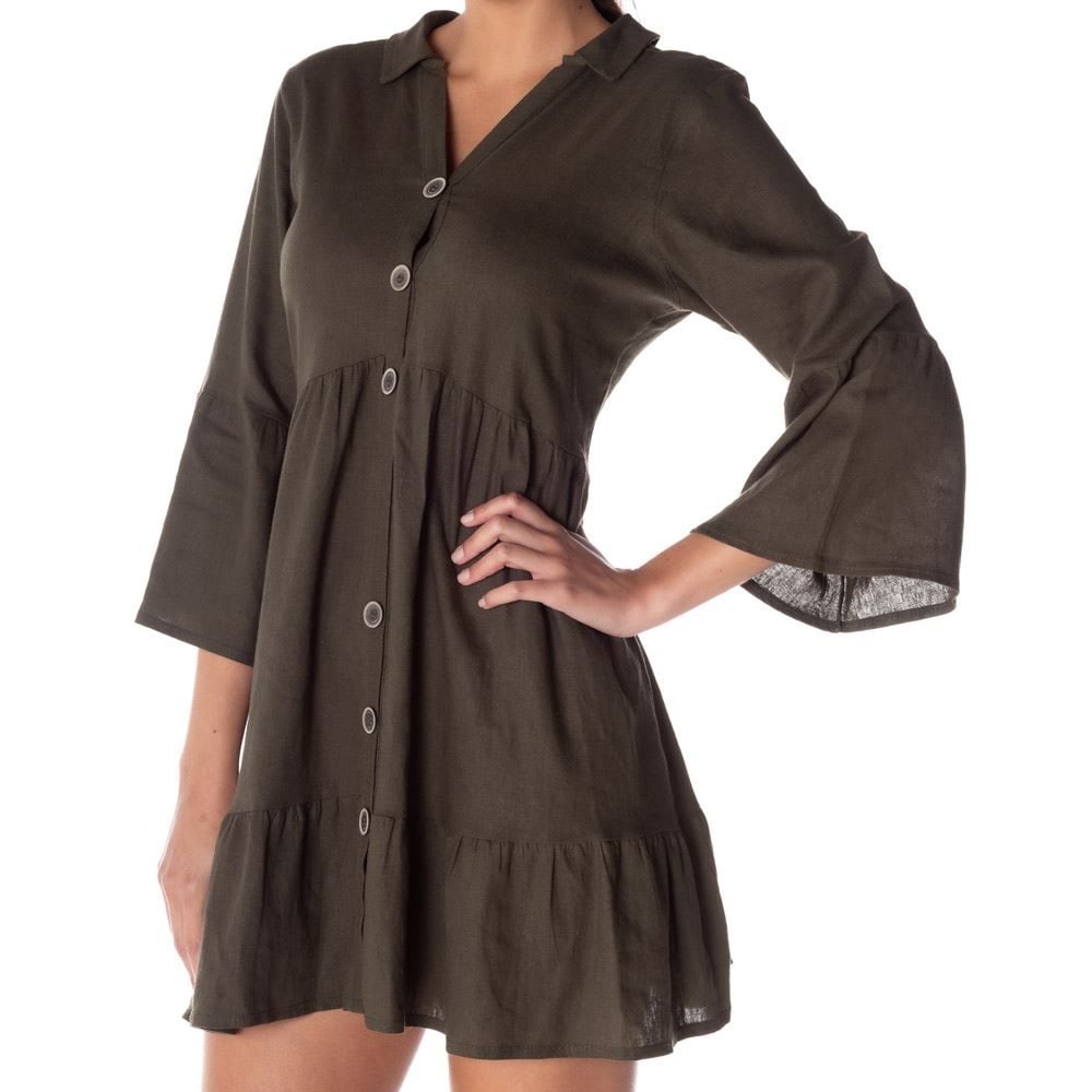 Vestido com Botões Contatho