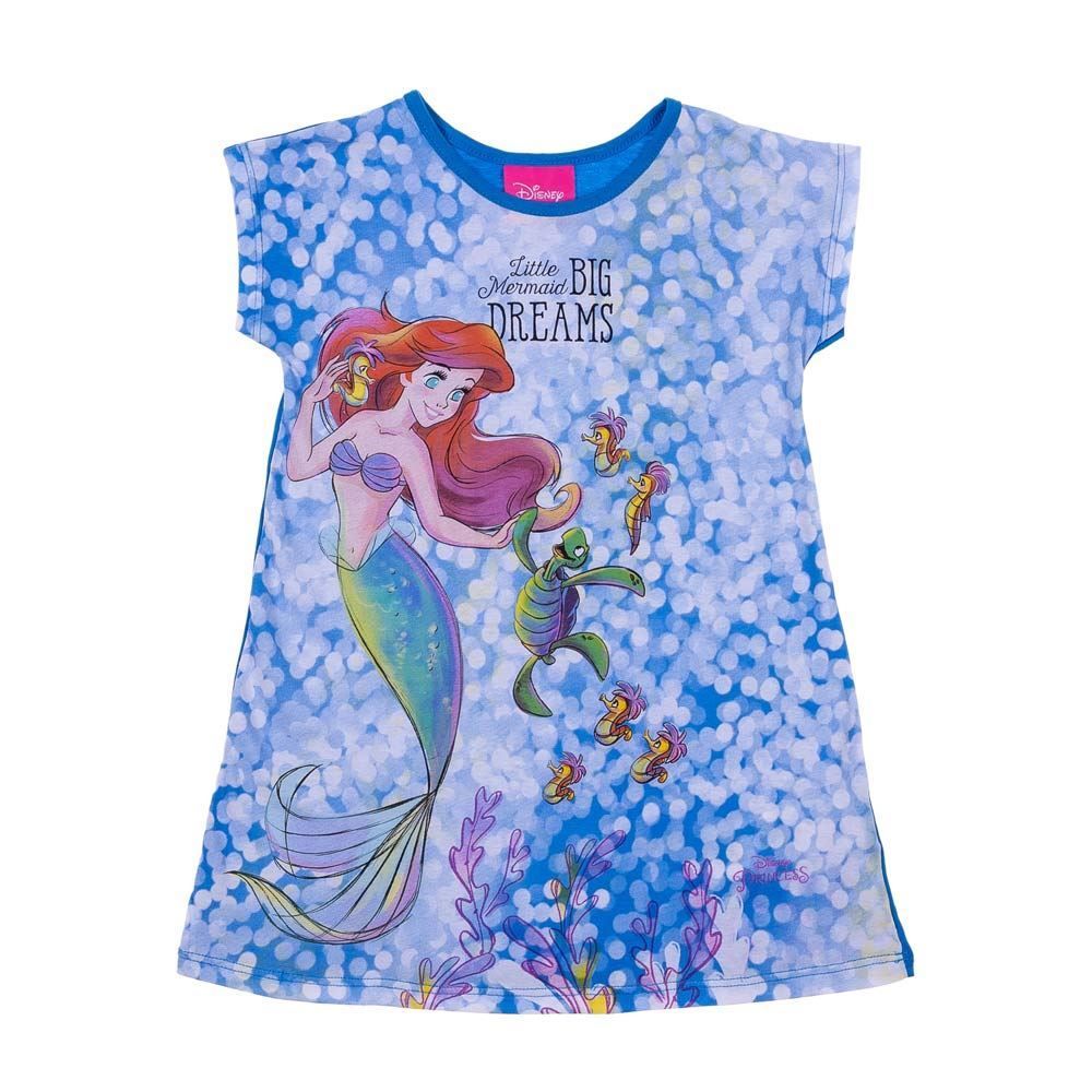 Vestido de 1 a 3 Anos Pequena Sereia Disney