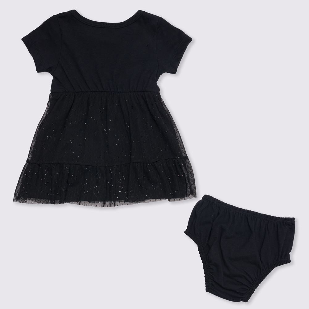 Vestido de Bebê Malha Tule Yoyo Baby
