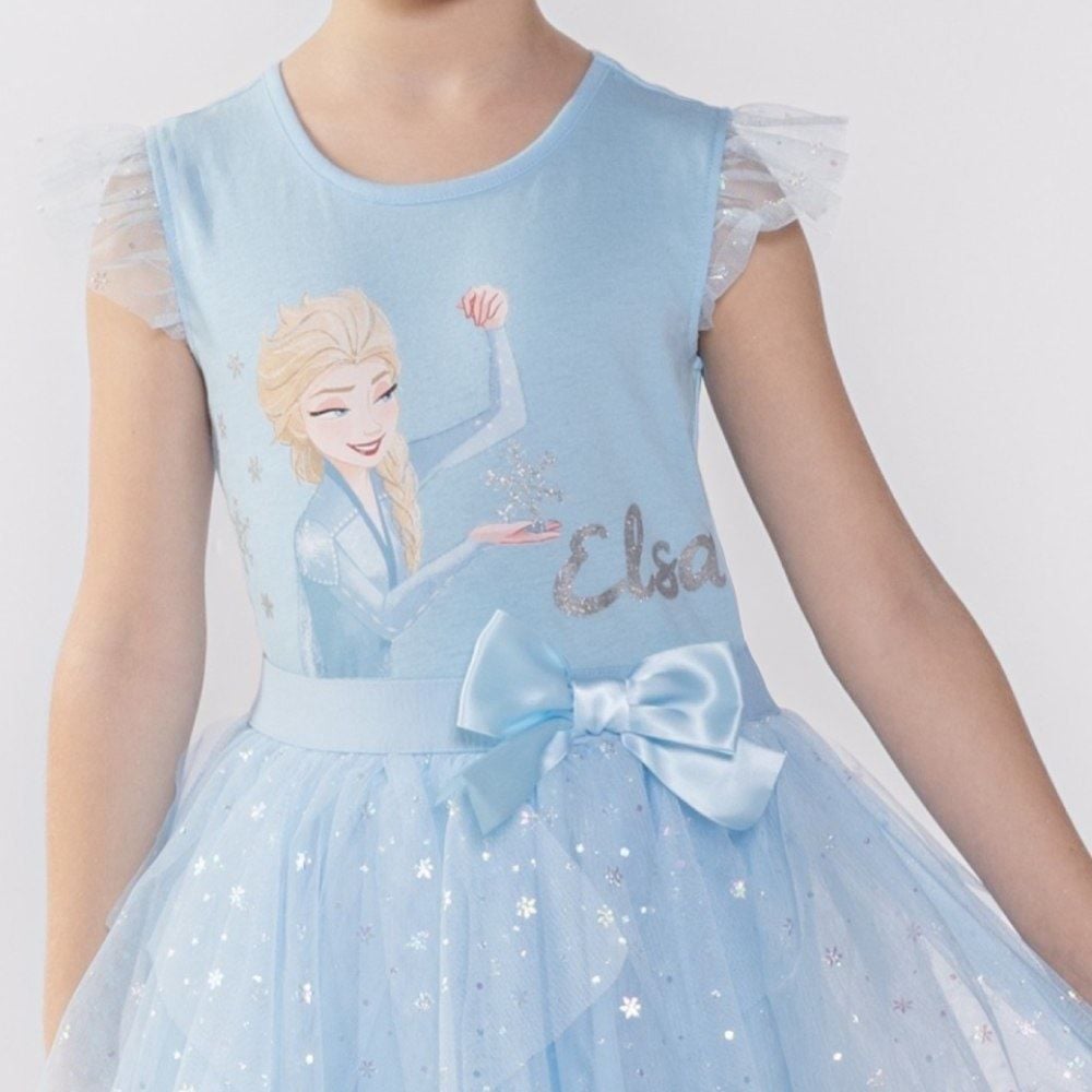 Vestido Elsa Frozen Infantil 4 a 10 Anos Disney
