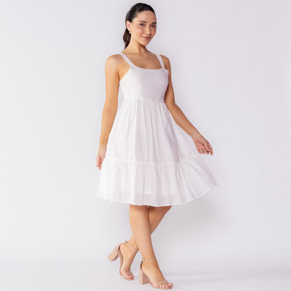 Vestido Feminino Curto Maquinetado Boby Blues