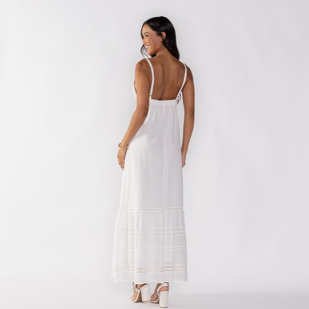 Vestido Feminino Longo De Algodão Boby Blues