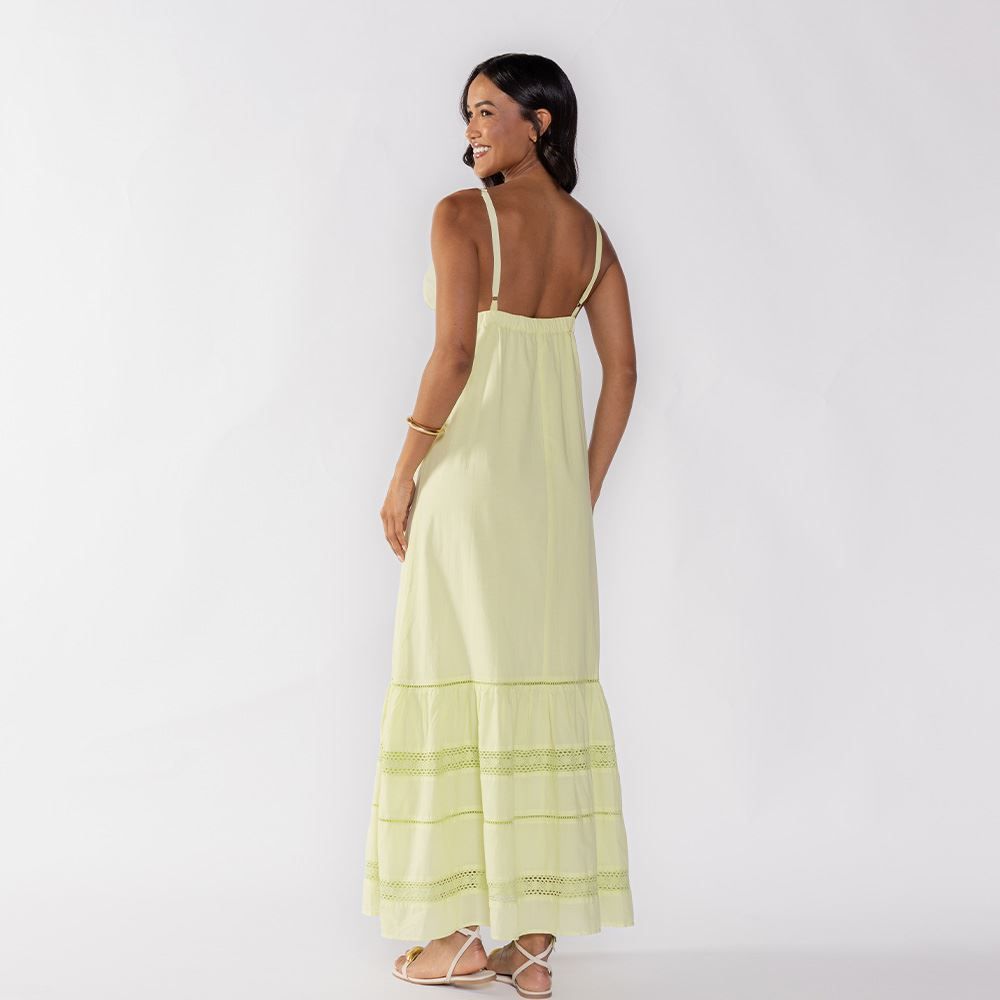 Vestido Feminino Longo De Algodão Boby Blues