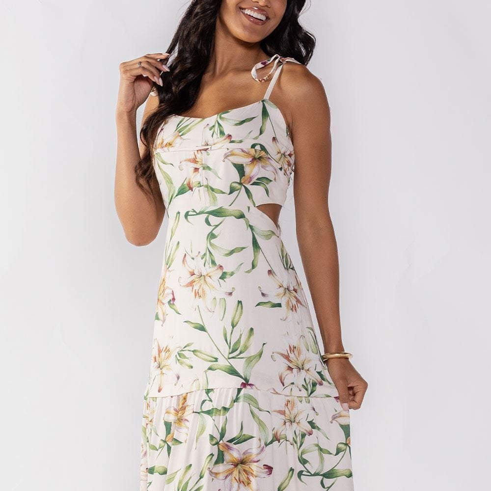 Vestido Feminino Longo Floral Boby Blues