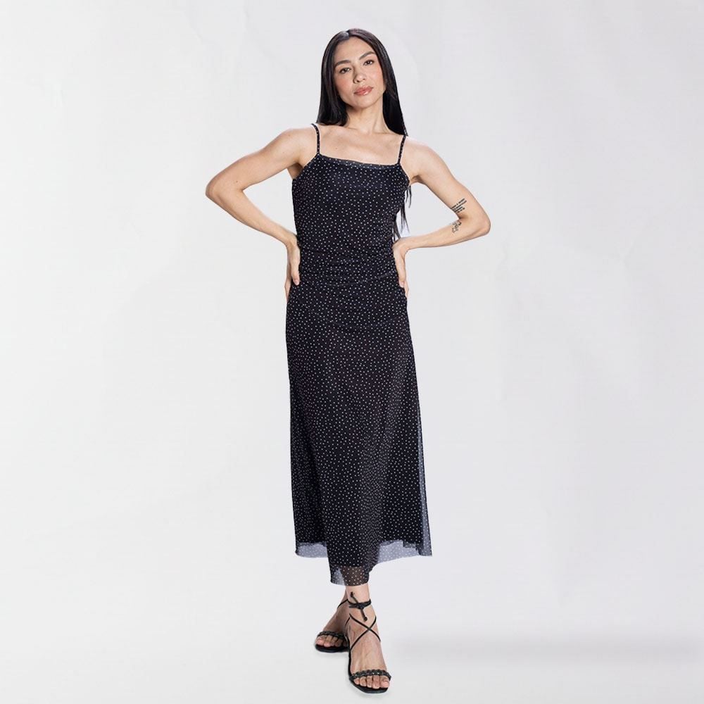 Vestido Feminino Midi De Tule Boby Blues