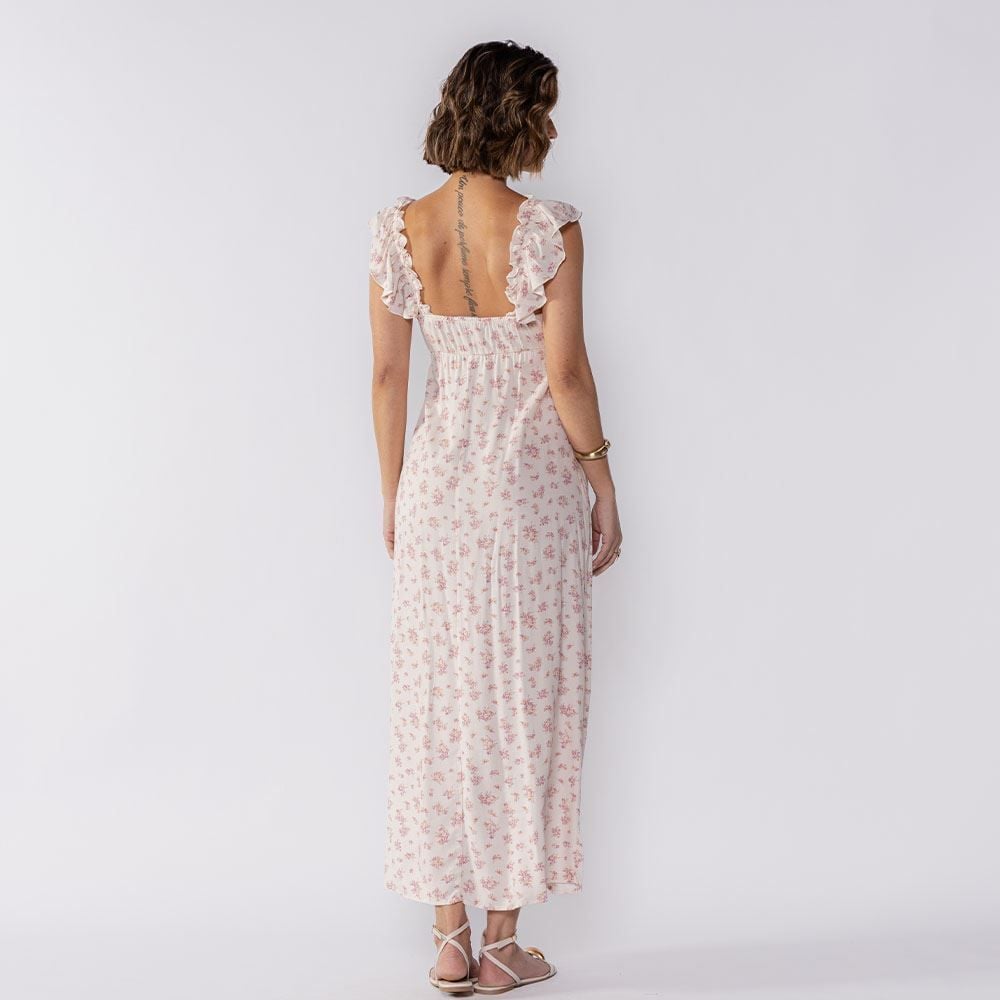 Vestido Feminino Midi Frufru Boby Blues