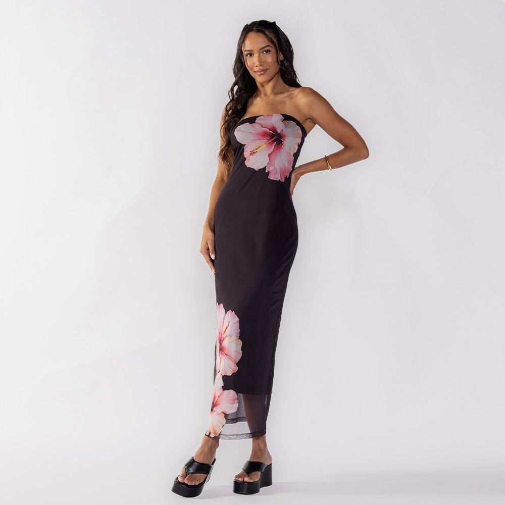 Vestido Feminino Midi Tomara Que Caia Boby Blues