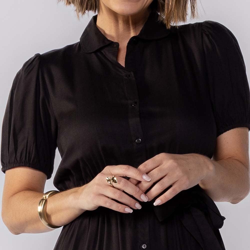 Vestido Feminino Midi De Botões Patricia Foster