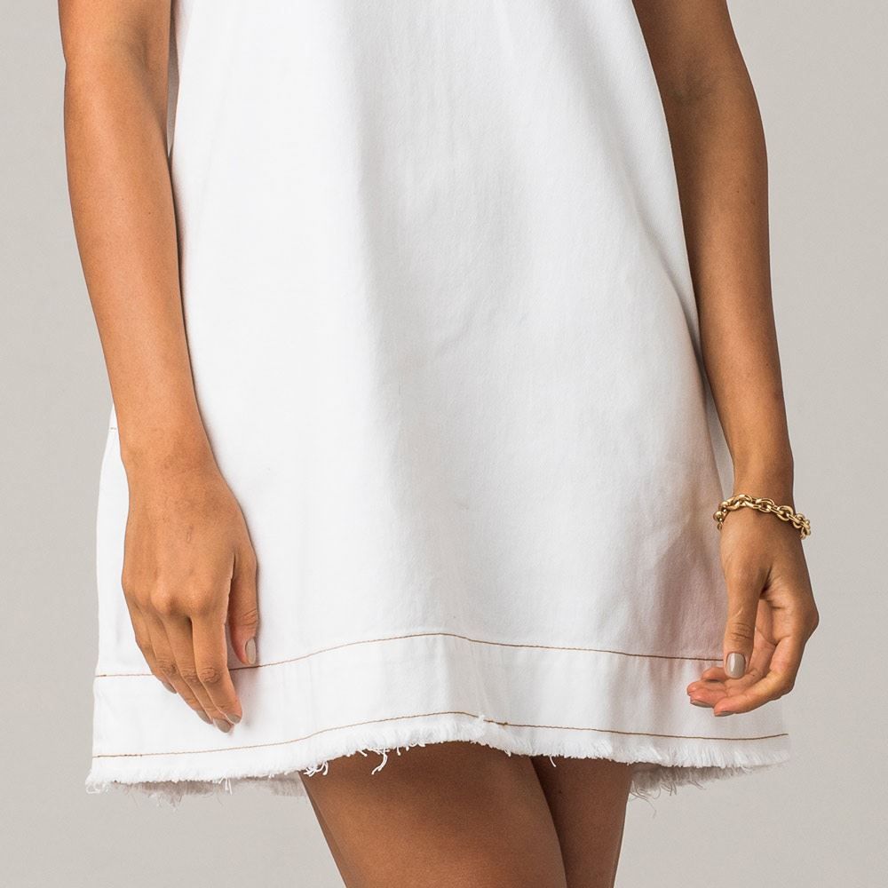 Vestido Jeans Barra Fio a Fio Disparate