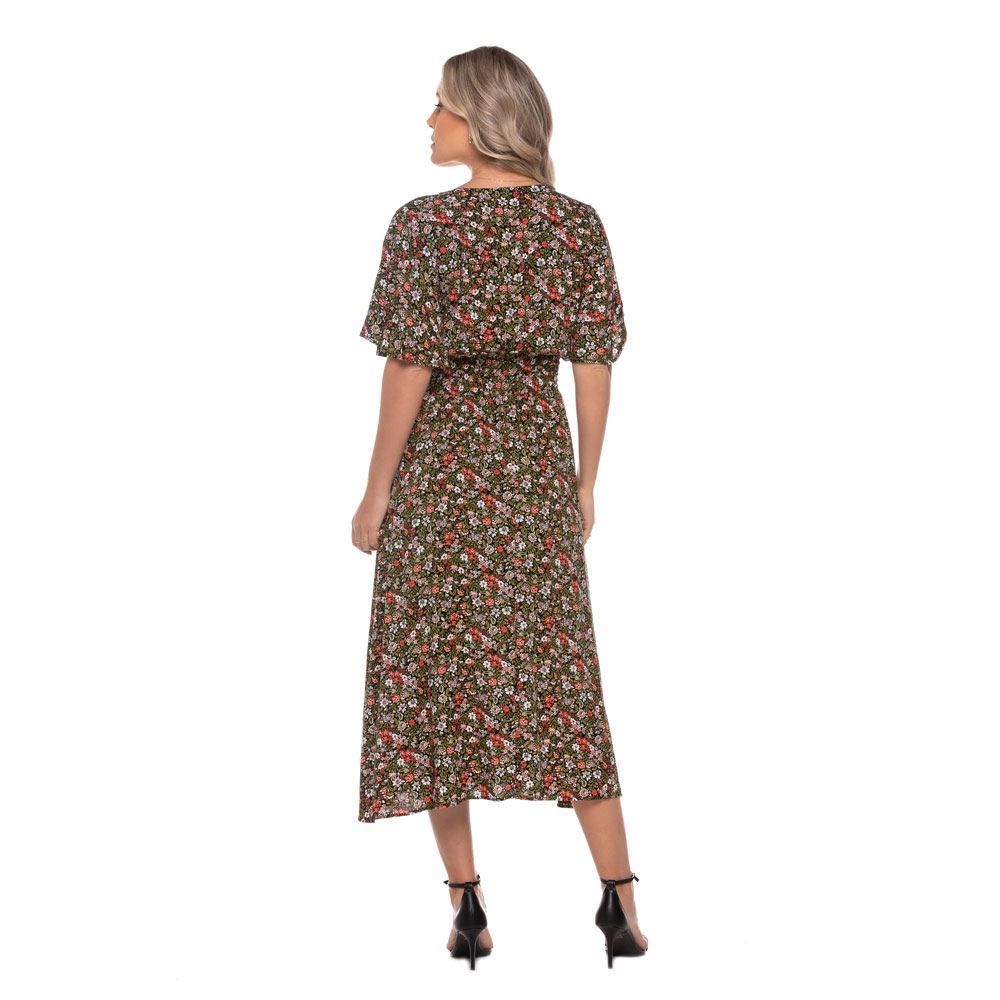 Vestido Longo com Lastex Patrícia Foster