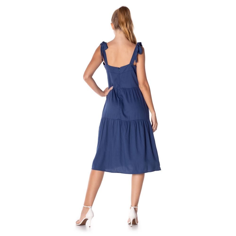 Vestido Maria's Linho Tinto Patrícia Foster