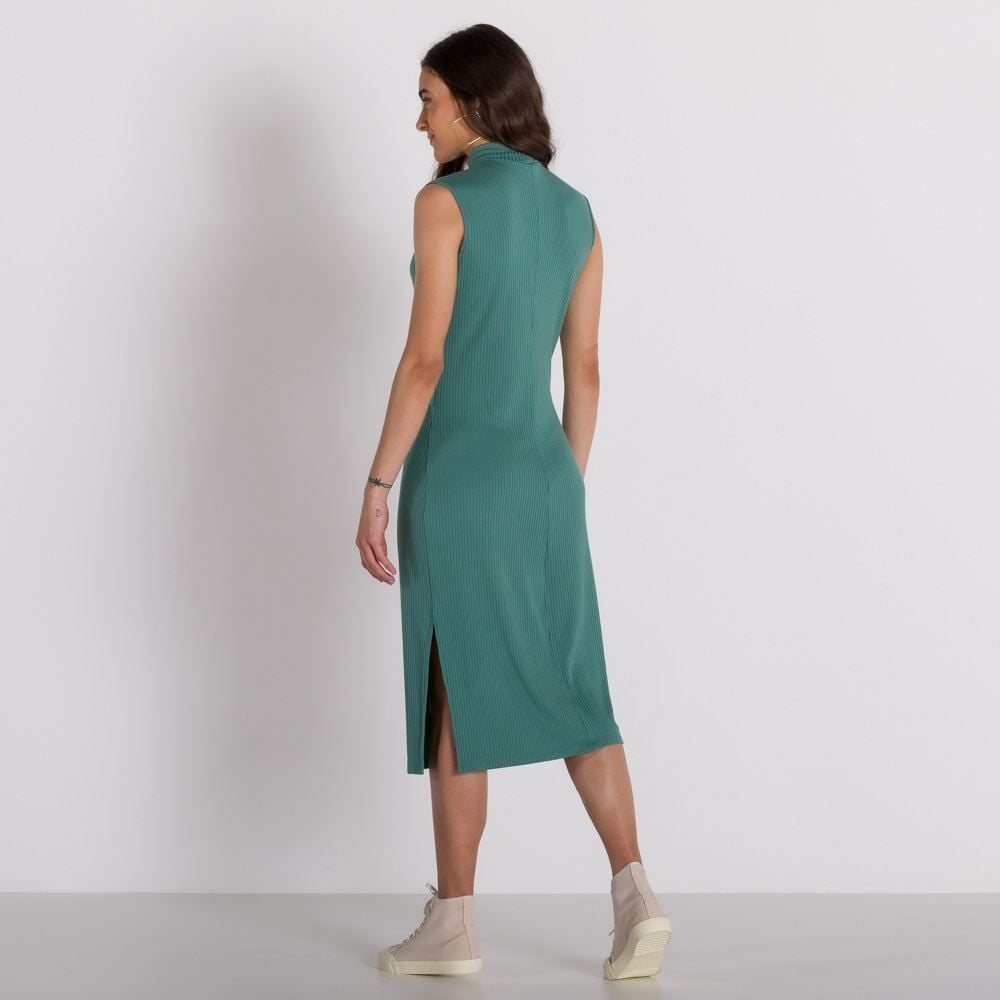 Vestido Midi Regata Canelado Patricia Foster