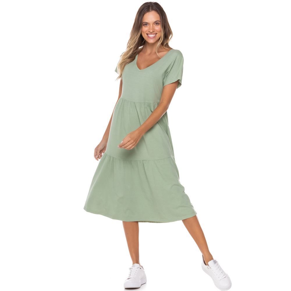 Vestido Moletinho com Babado Boby Blues