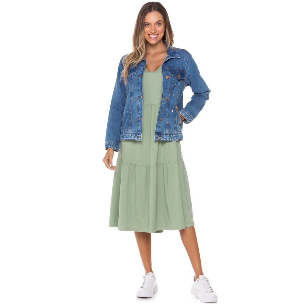 Vestido Moletinho com Babado Boby Blues