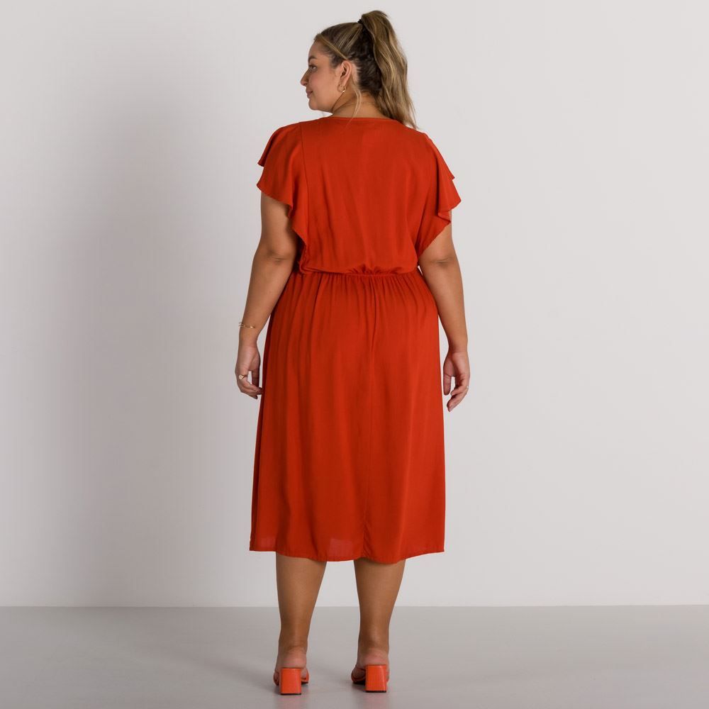 Vestido Plus Size Transpassado Patrícia Foster Mais