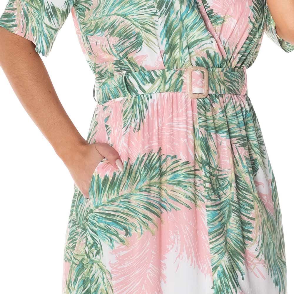 Vestido Transpassado com Cinto Patrícia Foster