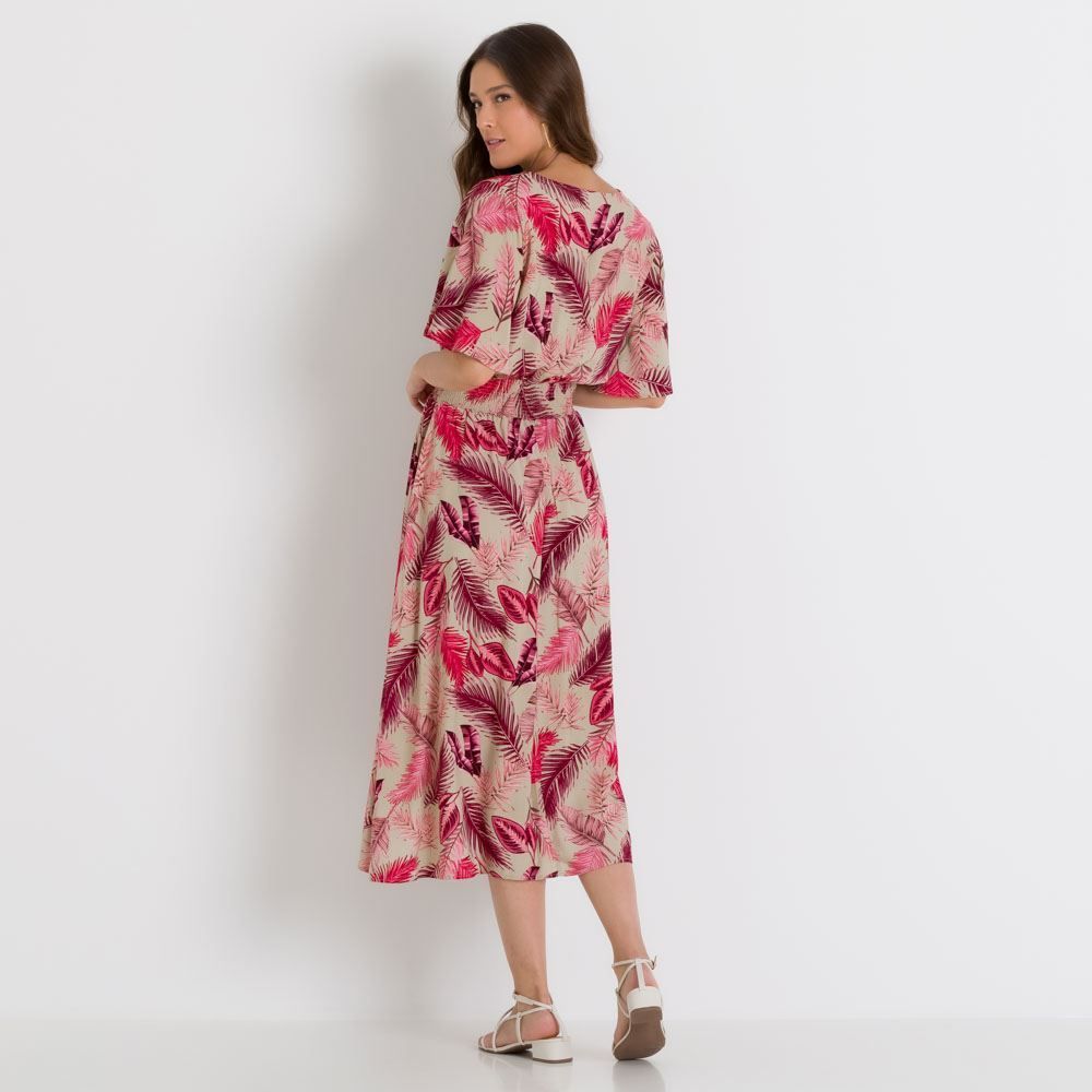 Vestido Transpassado com Lastex Patricia Foster