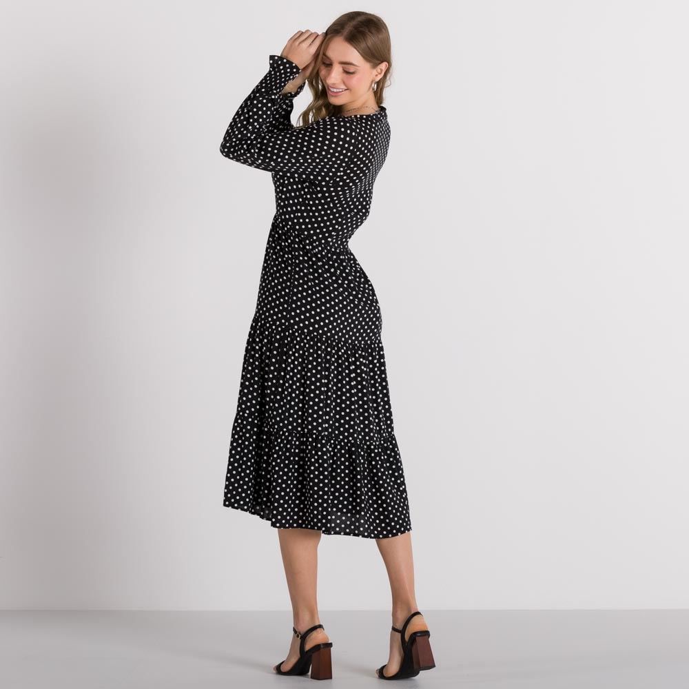 Vestido Três Babados Patricia Foster