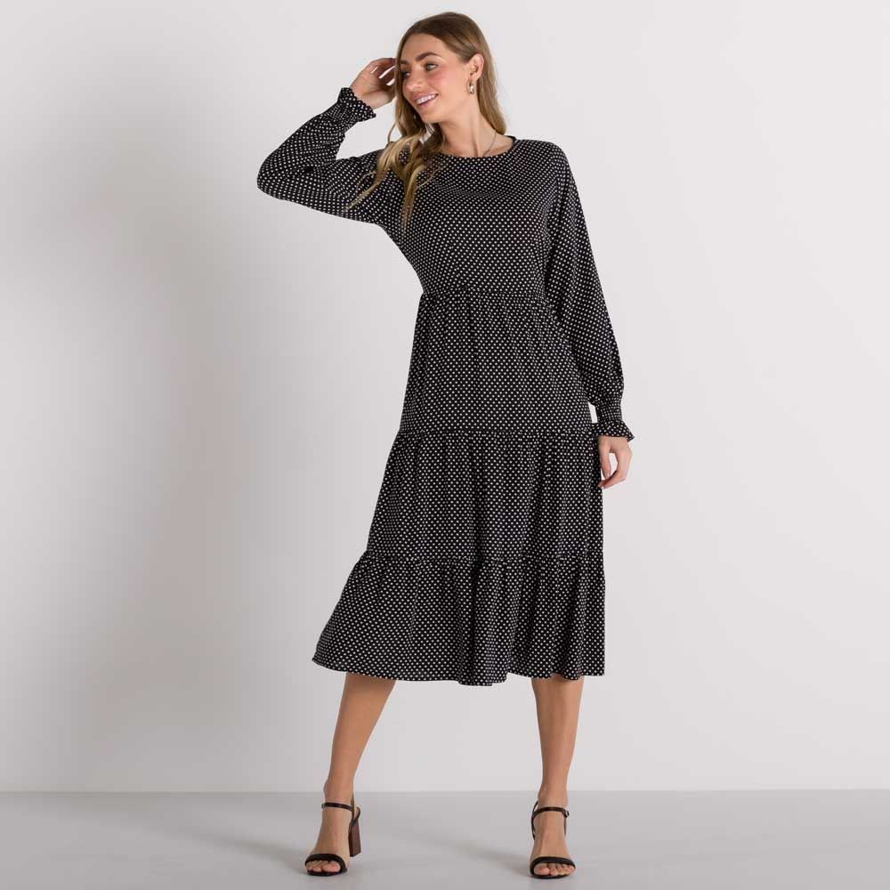 Vestido Três Babados Patricia Foster