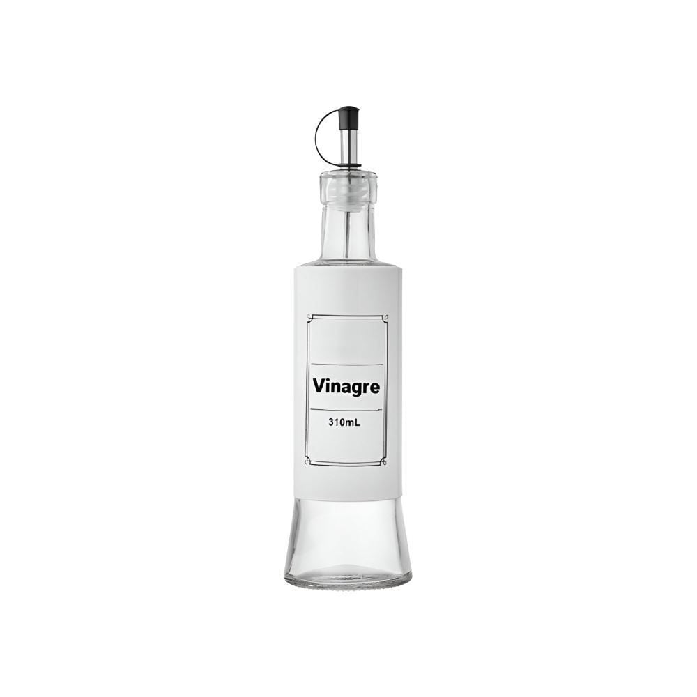 Vinagreiro De Vidro Hauskraft 310 Ml - Branco