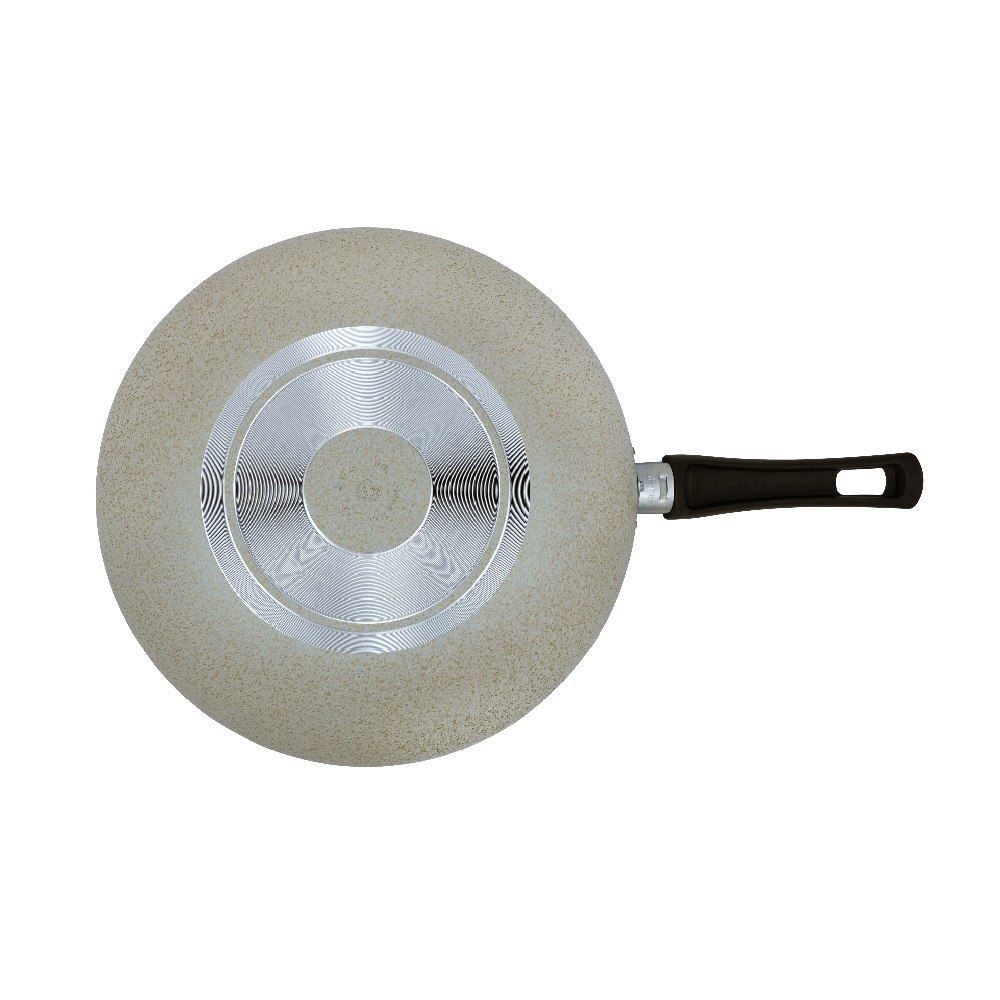 Wok Antiaderente Eko Multiflon 28 Cm - Bege