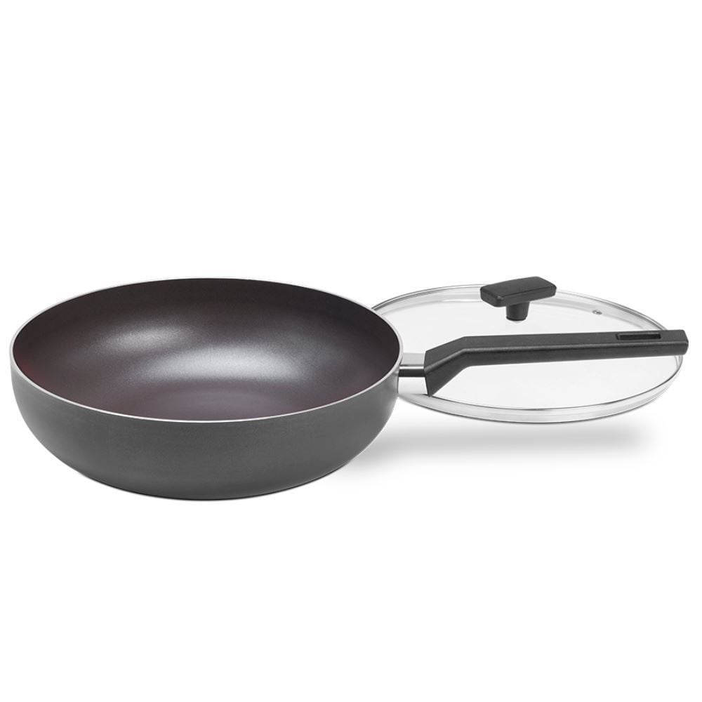 Wok Com Tampa Ceramic Life Preserve Brinox 3,55 Litros - Cinza