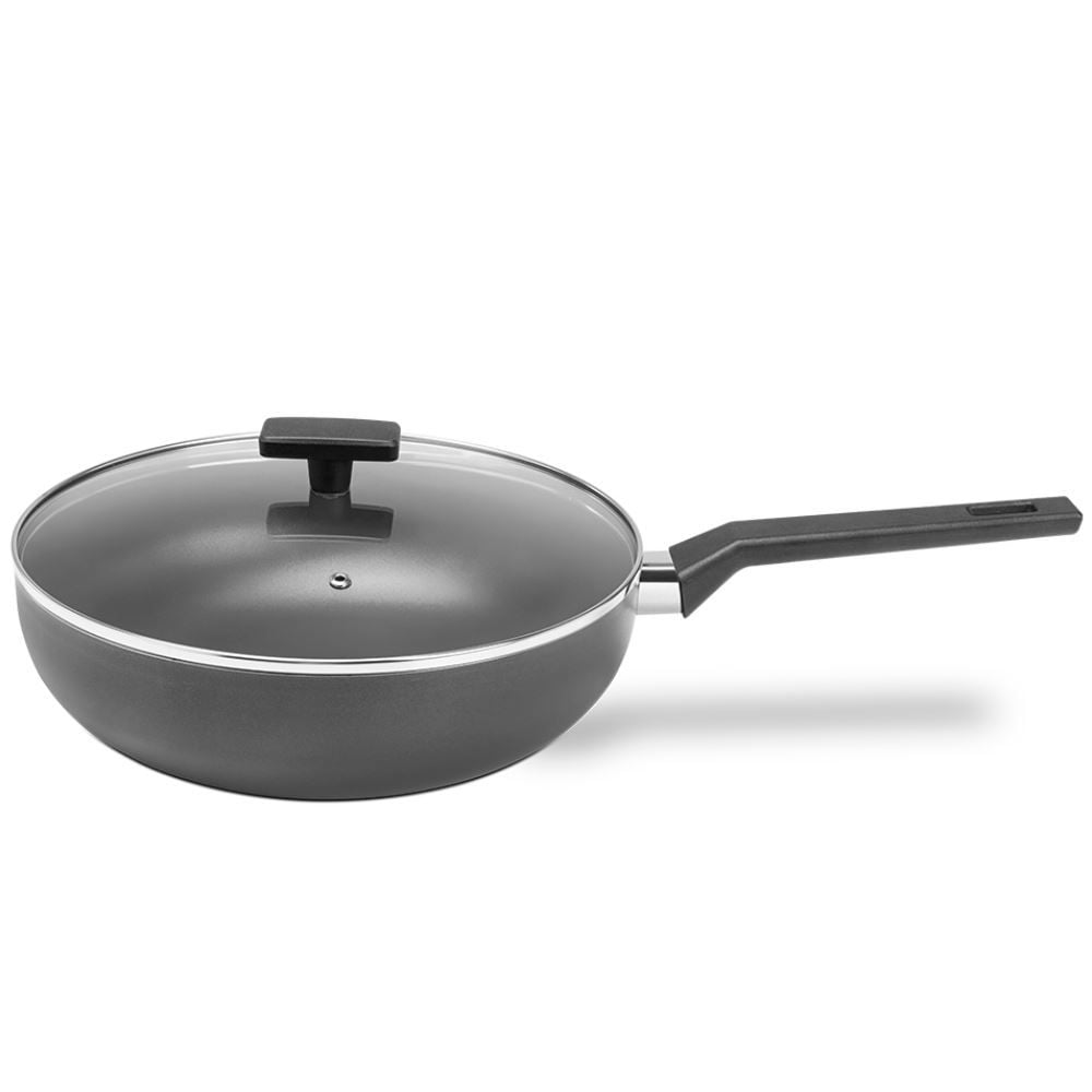Wok Com Tampa Ceramic Life Preserve Brinox 3,55 Litros - Cinza