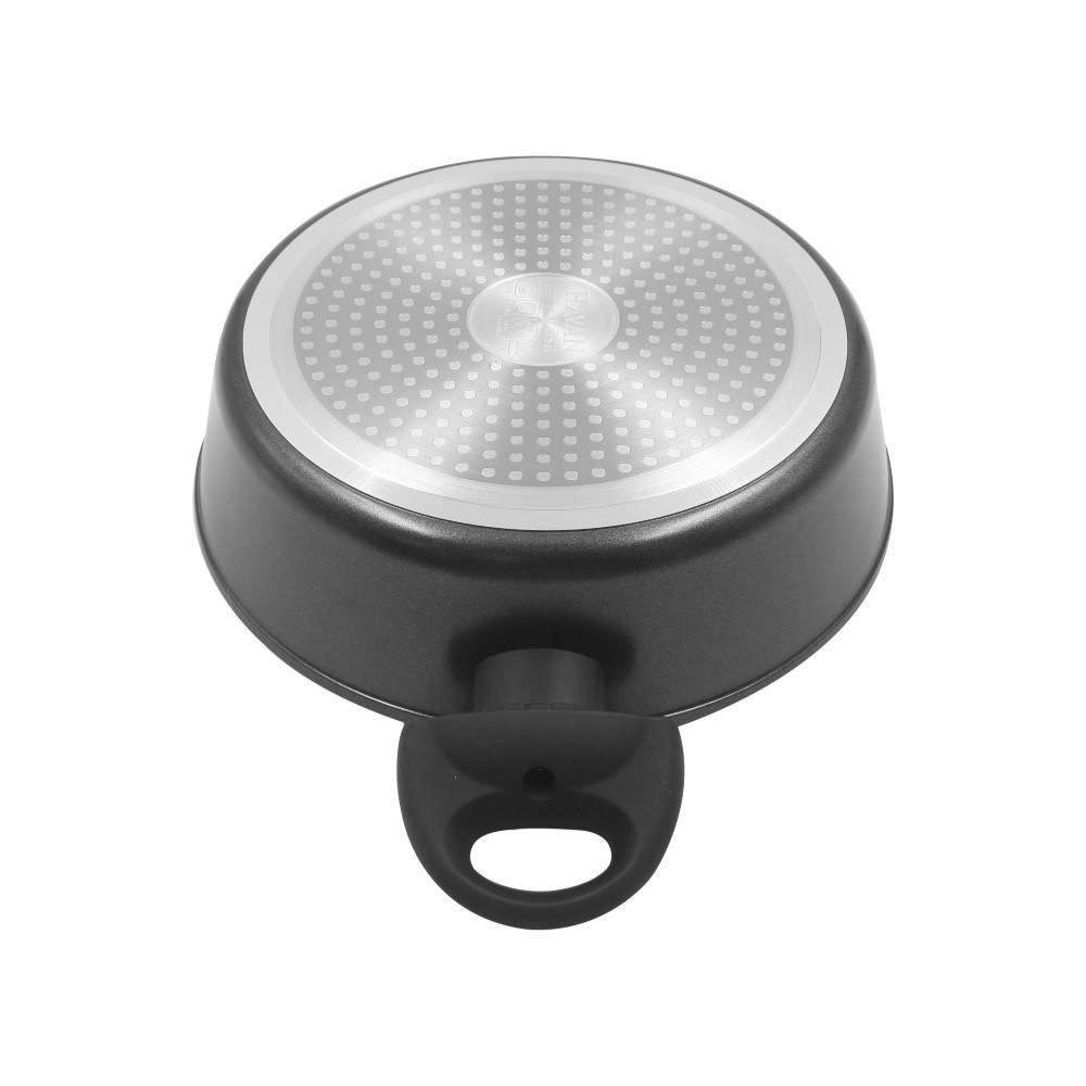 Wok Com Tampa De Vidro Malibu Casa 2,3 Litros - Preto