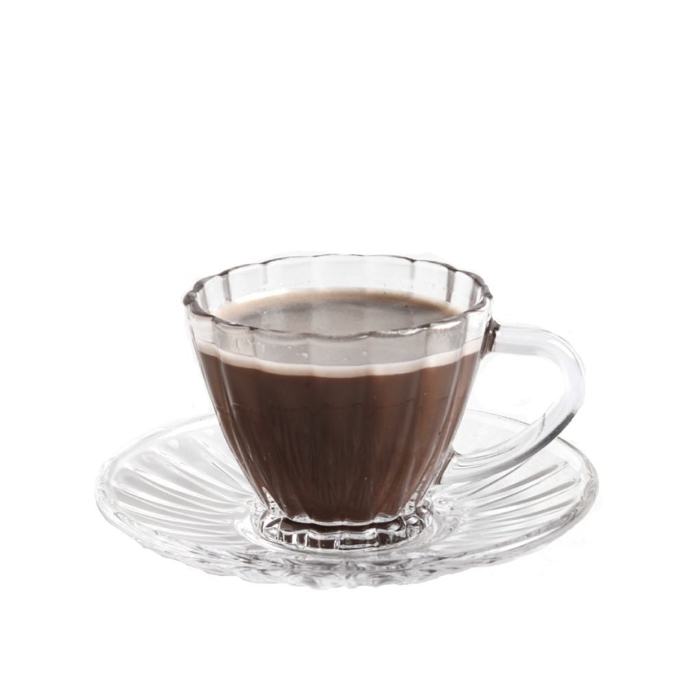 Xícara De Café Com Pires Radial Lyor 70Ml - Vidro