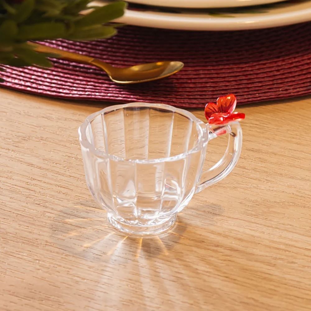 Xícara de Café Fairy Butterfly 80Ml Lyor - Sortido