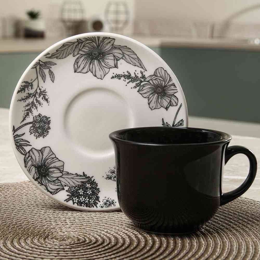 Xícara De Chá Com Pires Francis Biona Havan Casa 200Ml - Cerâmica