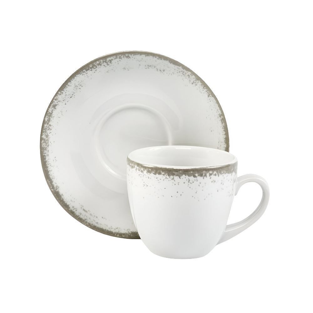 Xícara De Chá Com Pires Névoa Cinza Schmidt - 230ml