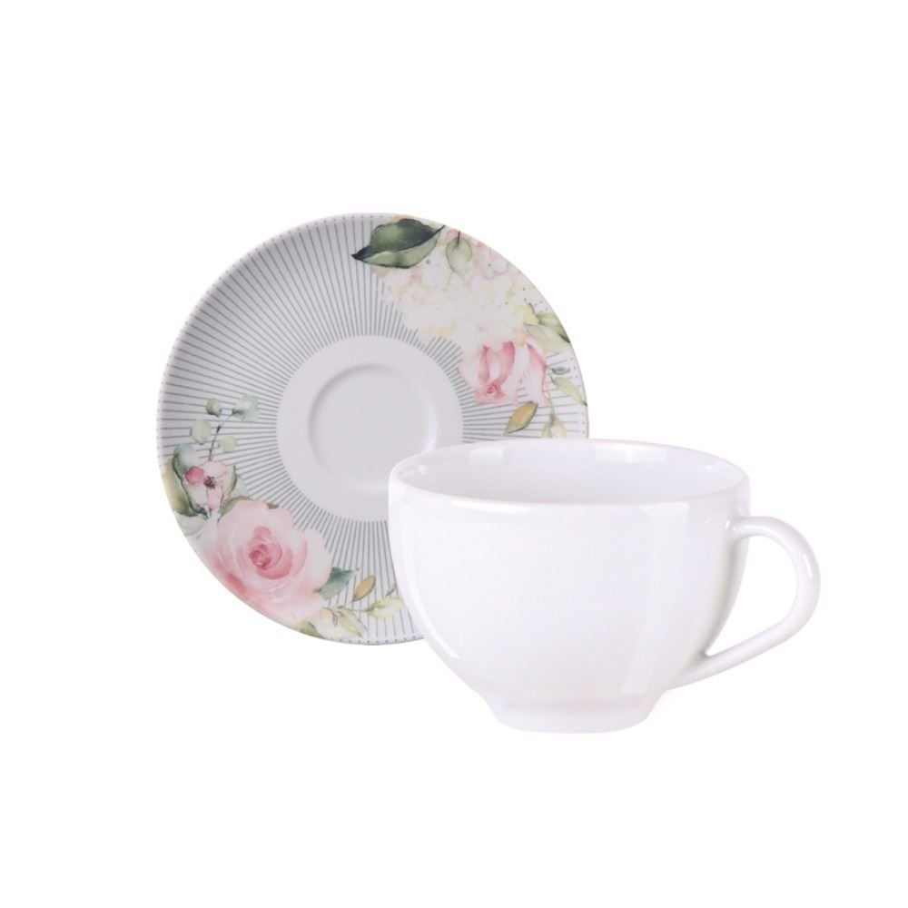 Xícara De Chá Com Pires Ornatta Tramontina - 250ml