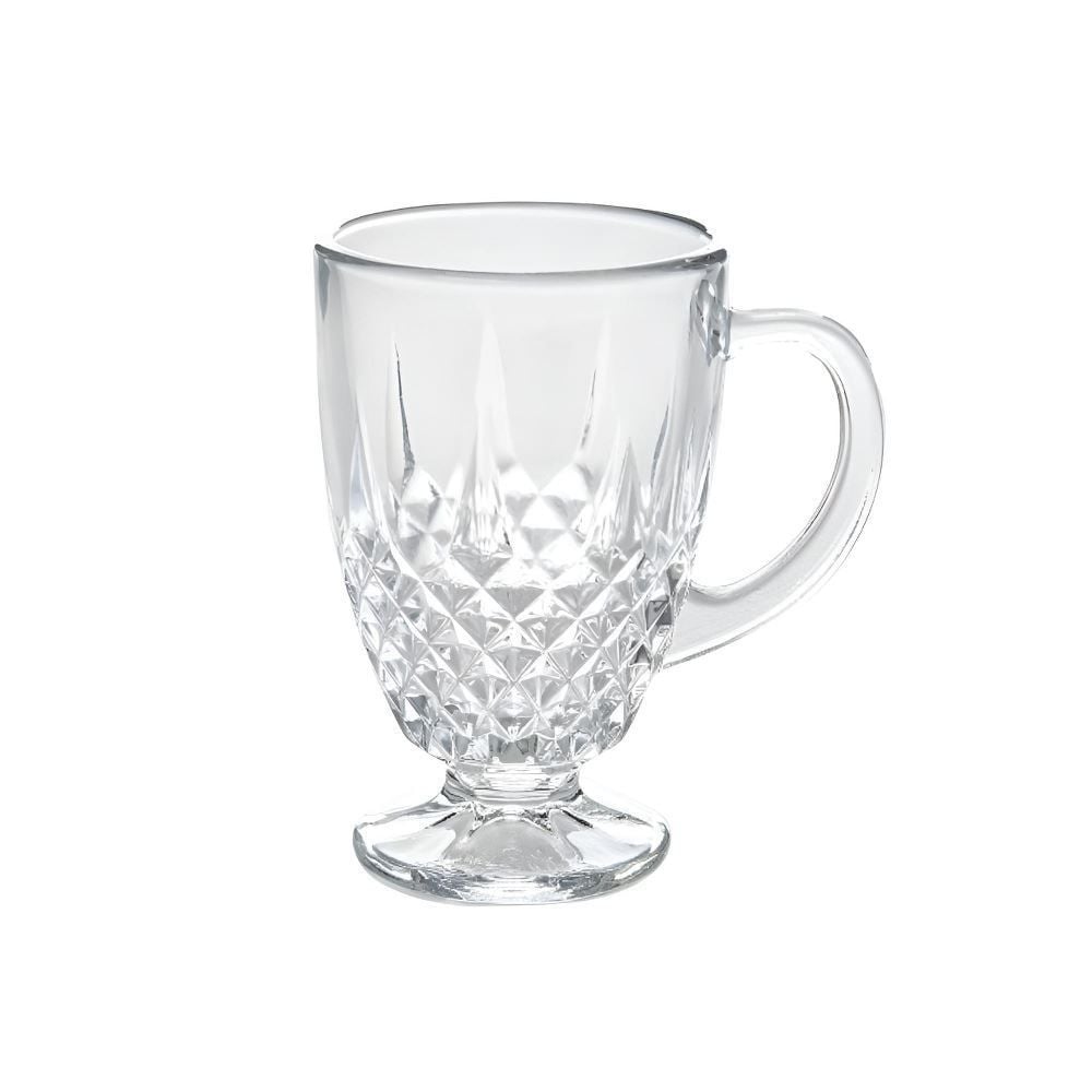 Xícara de Cristal Diamante Lyor 150Ml - Transparente